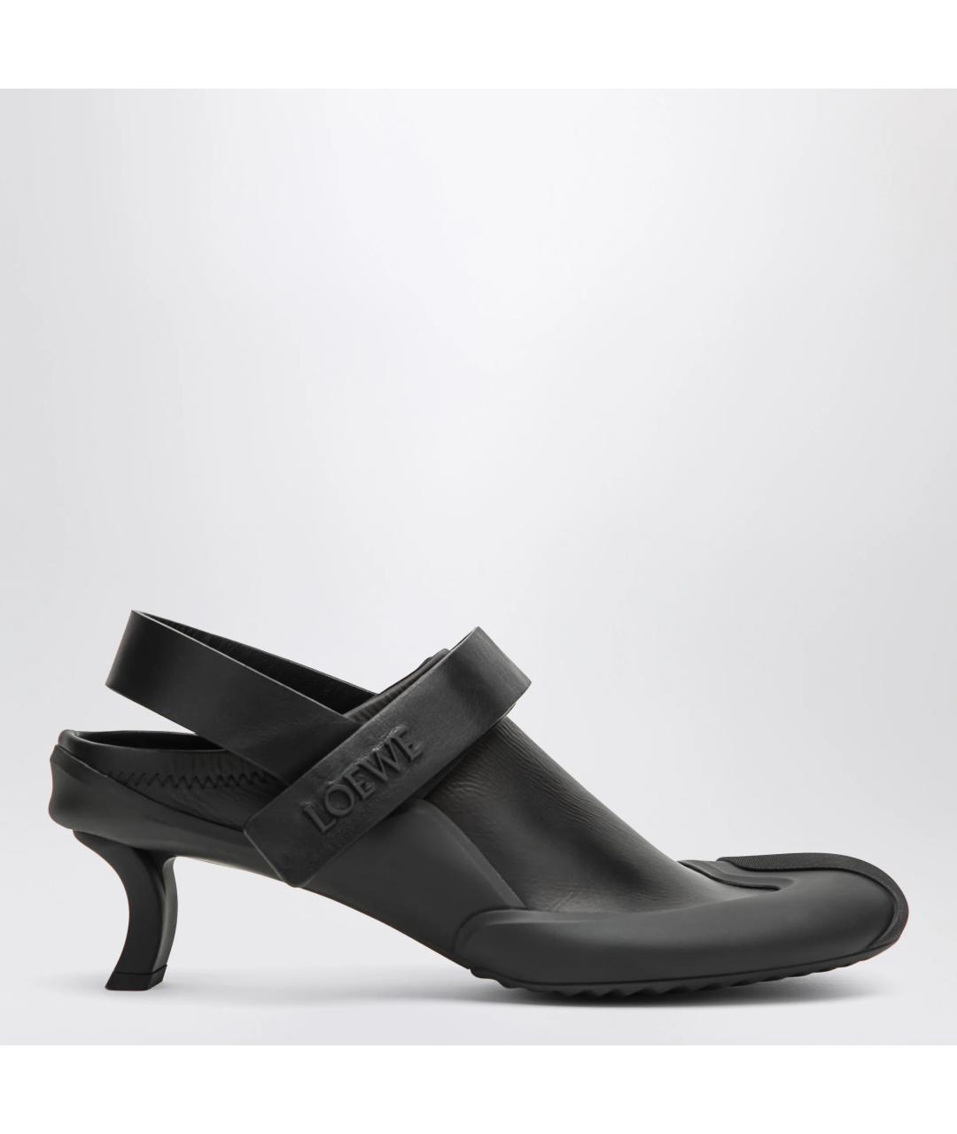 LOEWE Черные кожаные туфли, фото 3