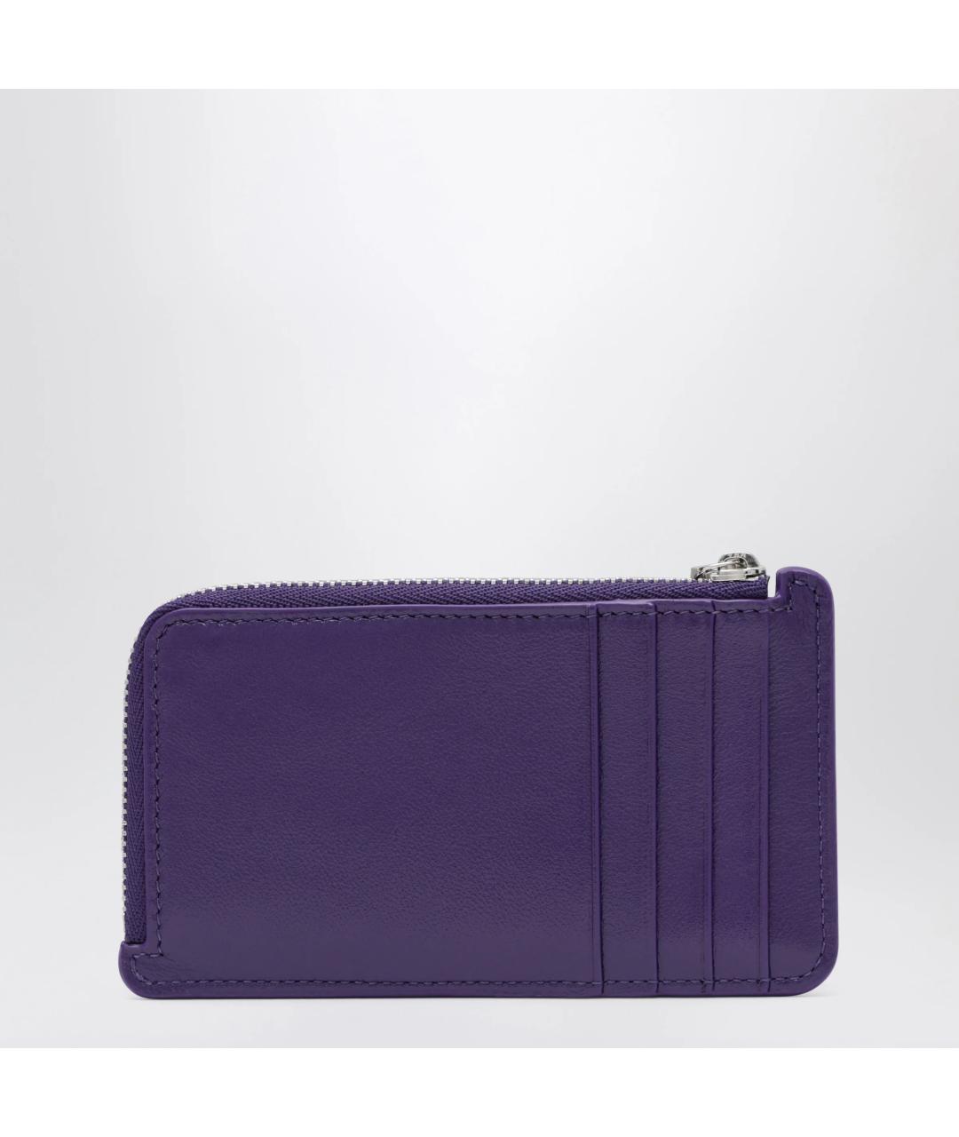 LOEWE Фиолетовый кожаный кардхолдер, фото 2