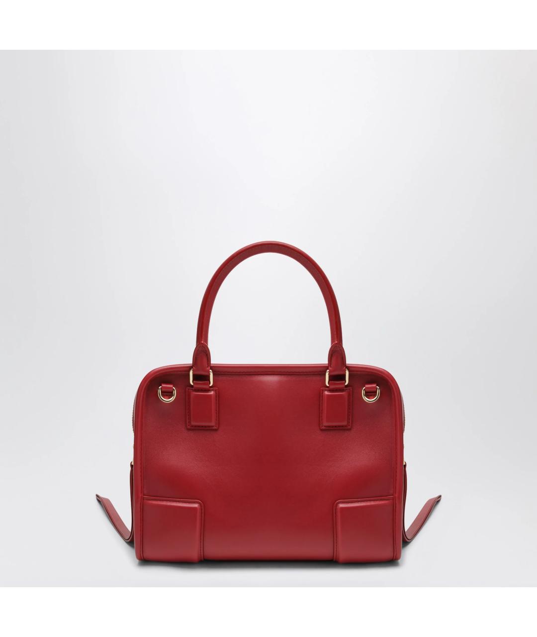 LOEWE Красная кожаная сумка тоут, фото 2