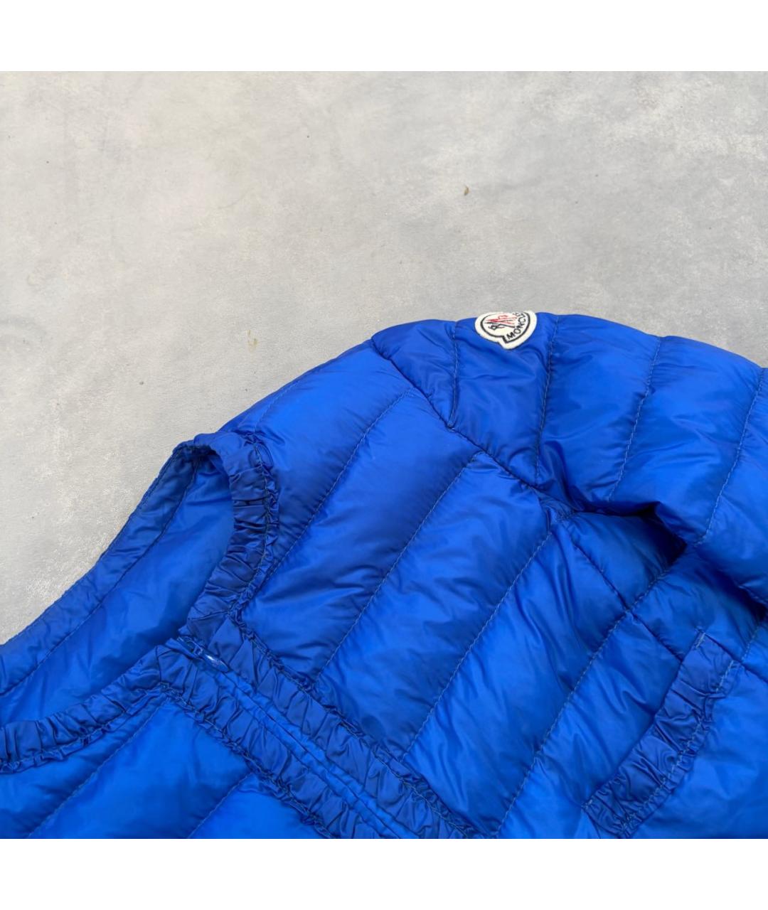MONCLER Синий пуховик, фото 2