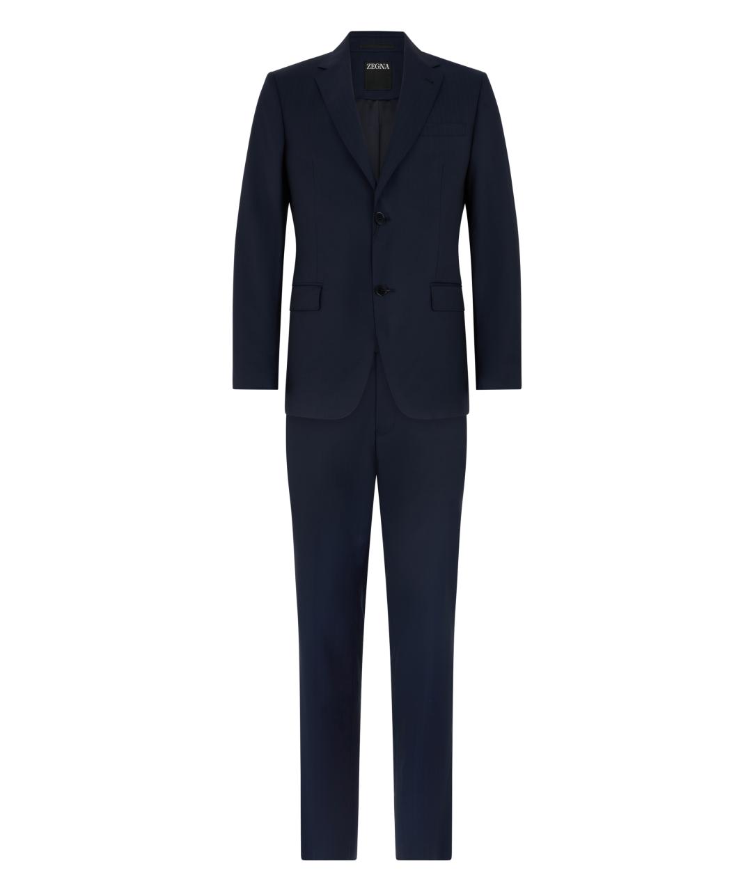 ZEGNA Синий классический костюм, фото 1