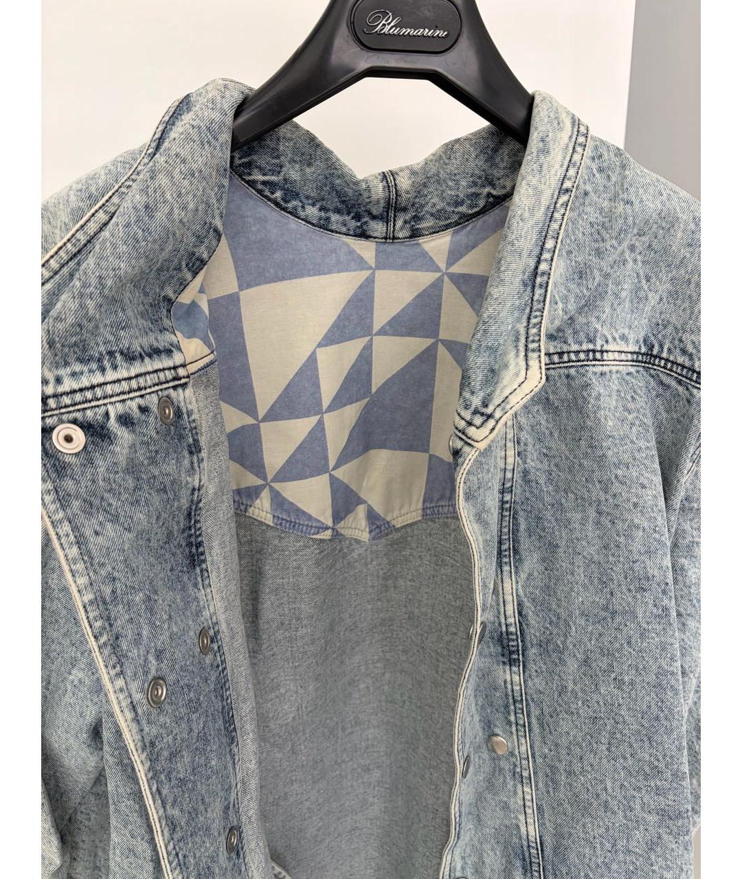 ISABEL MARANT Голубое деним повседневное платье, фото 3
