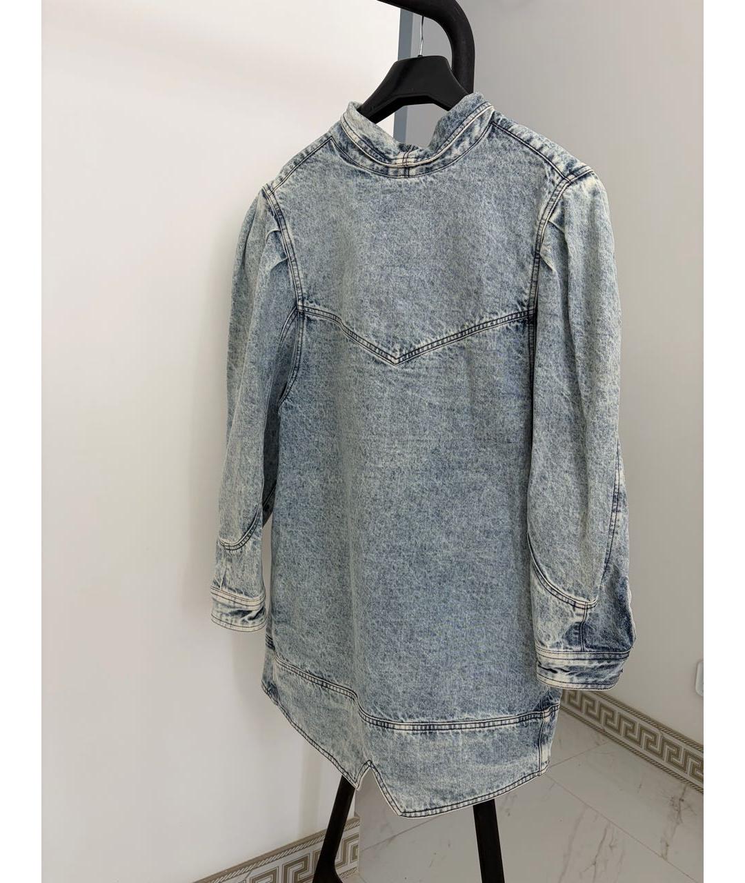 ISABEL MARANT Голубое деним повседневное платье, фото 8
