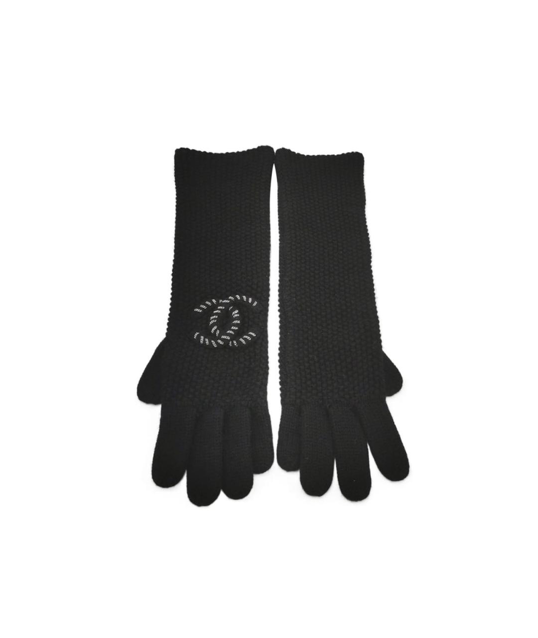 CHANEL Черные кашемировые перчатки, фото 5