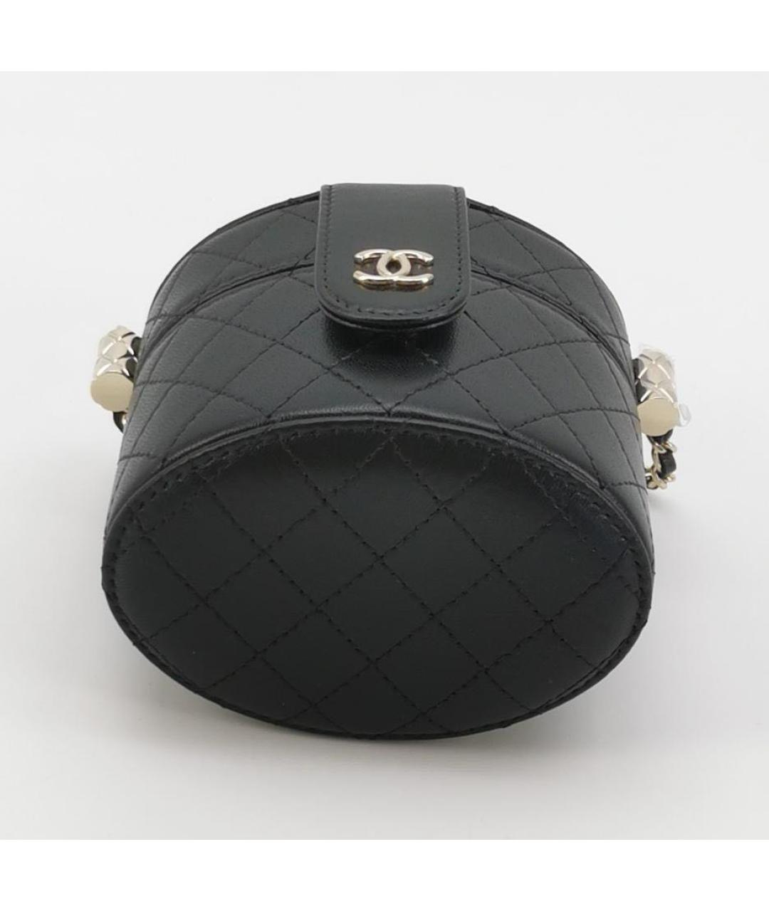 CHANEL Черная кожаная сумка через плечо, фото 4