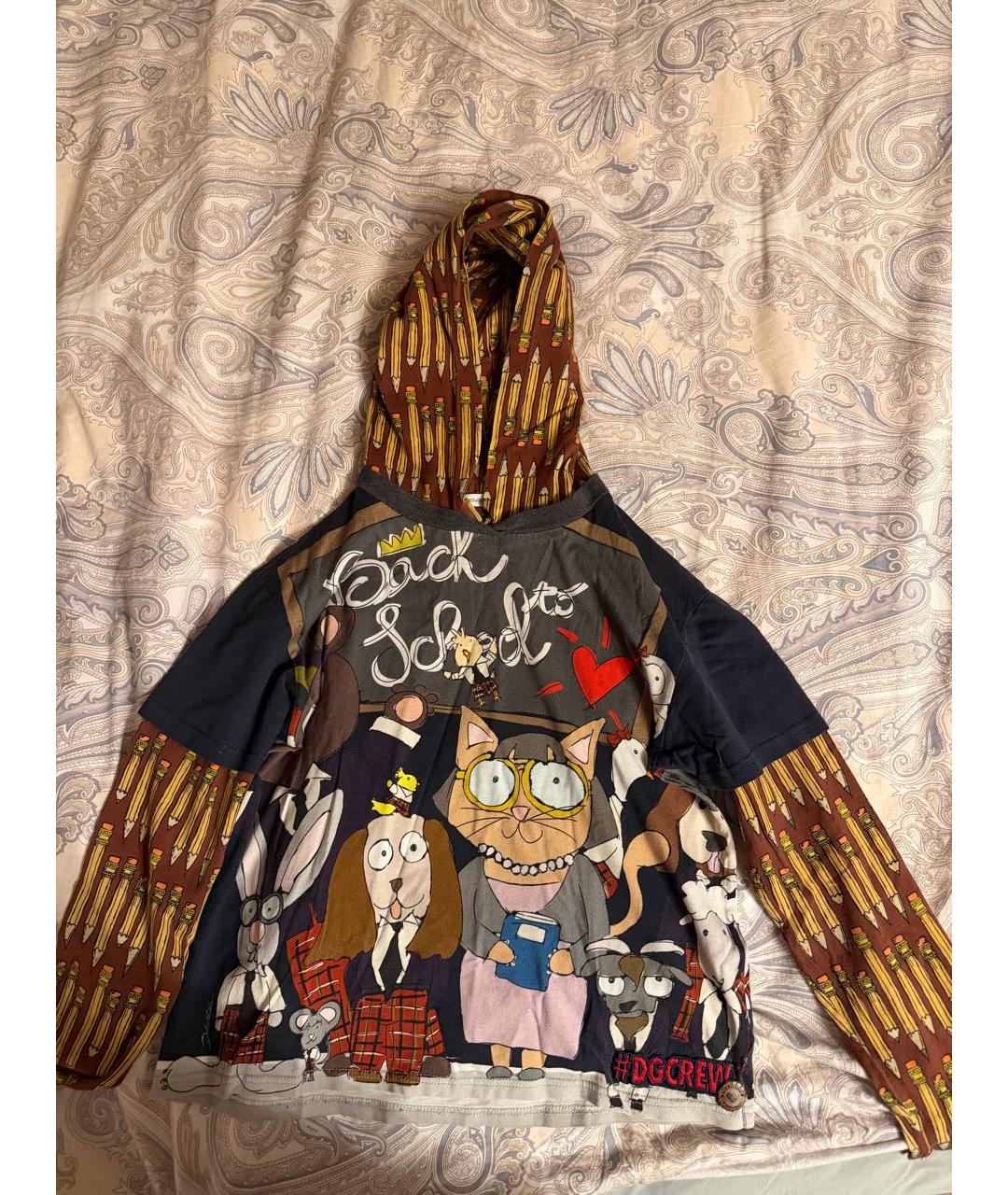 DOLCE&GABBANA Шелковая детская футболка, фото 5
