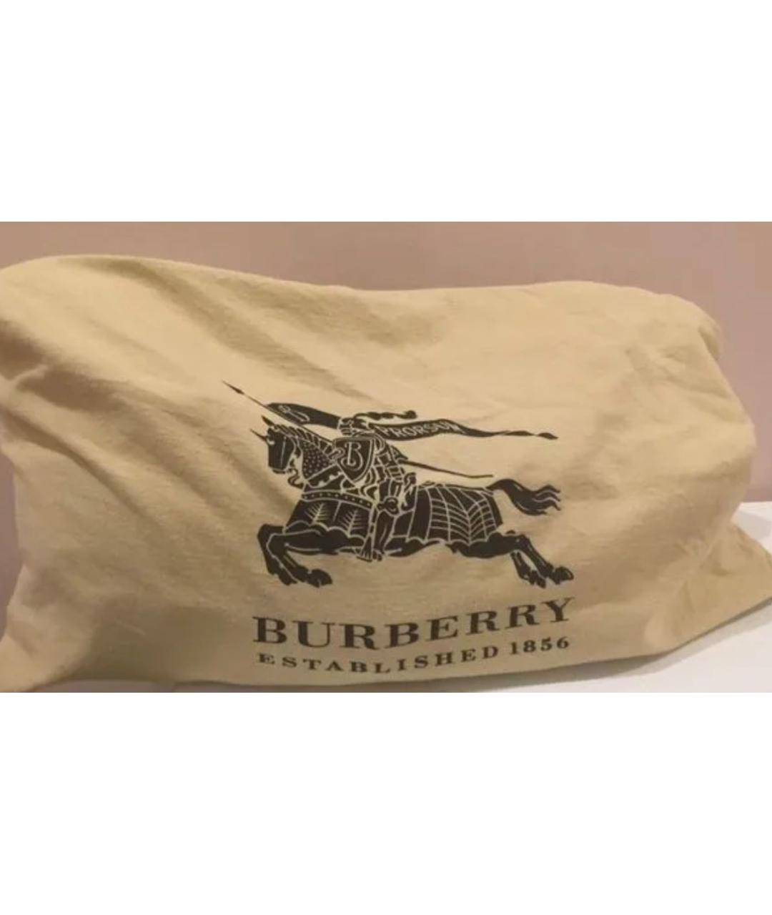 BURBERRY Бежевая дорожная/спортивная сумка из канвы, фото 4