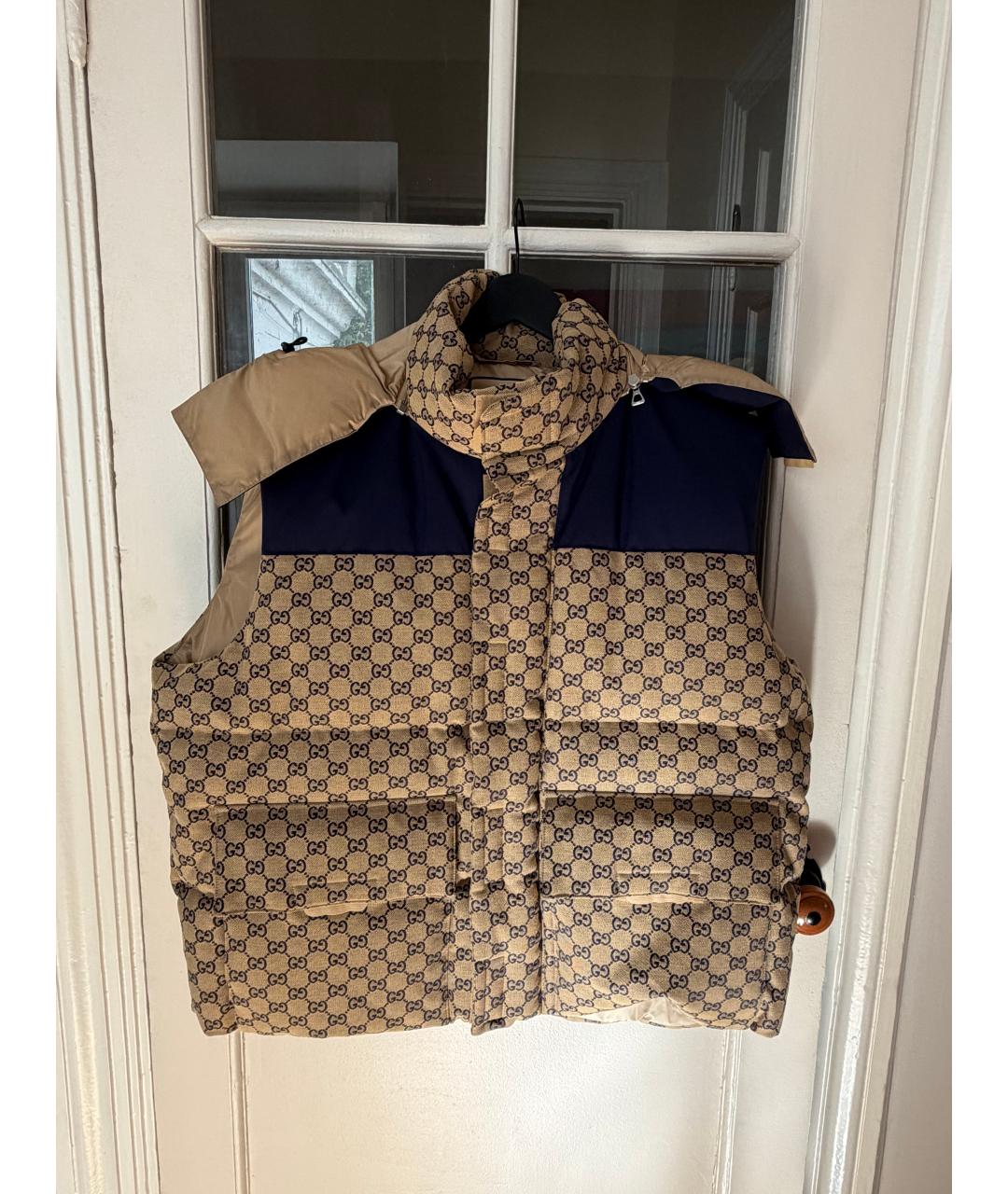 GUCCI Коричневый хлопковый жилет, фото 6