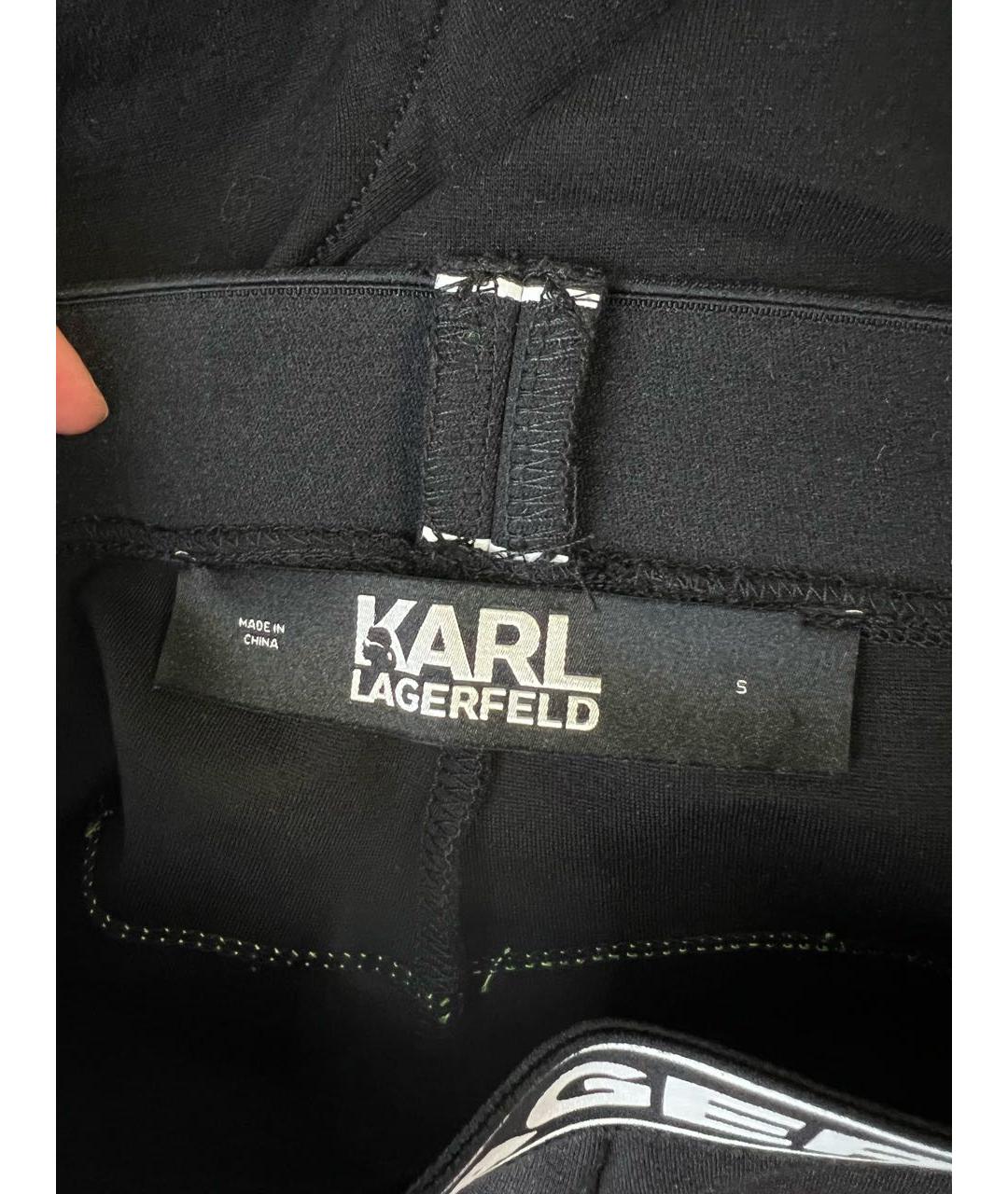 KARL LAGERFELD Черные спортивные брюки и шорты, фото 4