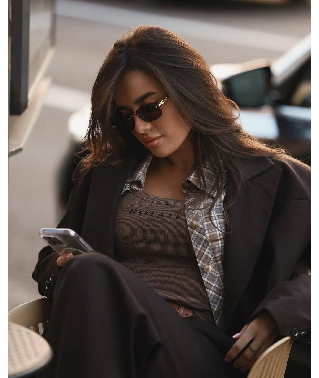 GUCCI Черные металлические солнцезащитные очки, фото 7