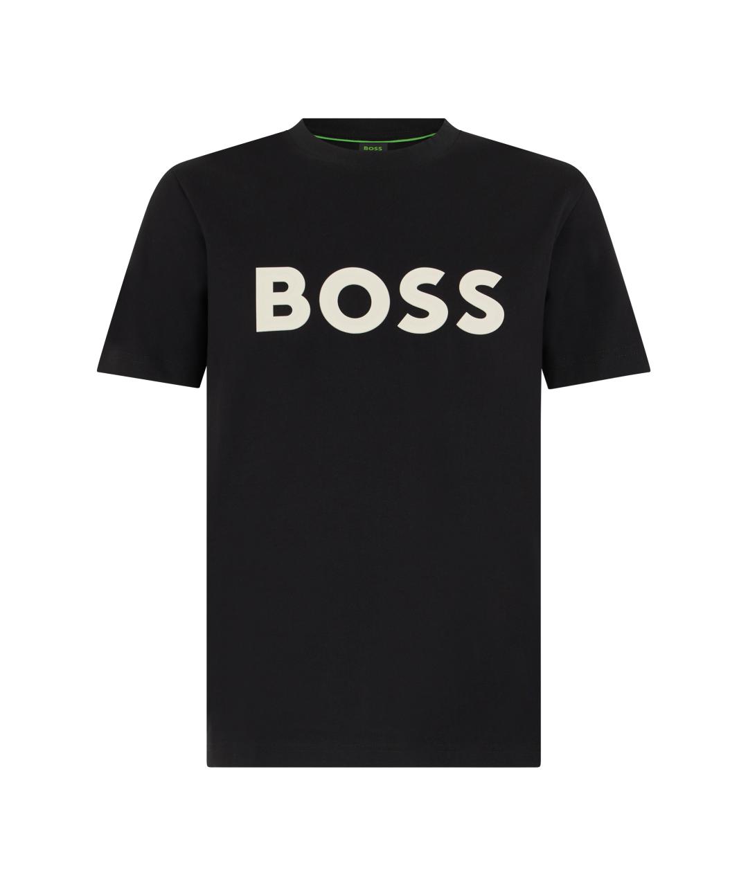 HUGO BOSS Черная хлопковая футболка, фото 1