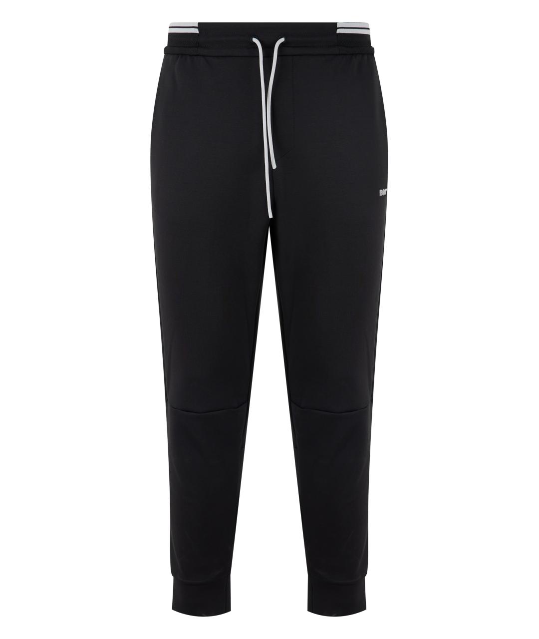 HUGO BOSS Черные хлопковые повседневные брюки, фото 1