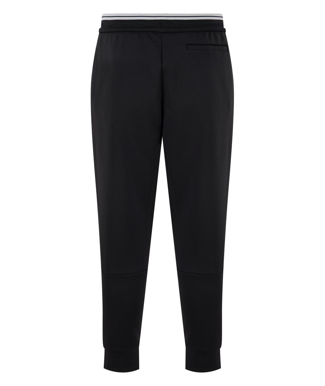 HUGO BOSS Черные хлопковые повседневные брюки, фото 2