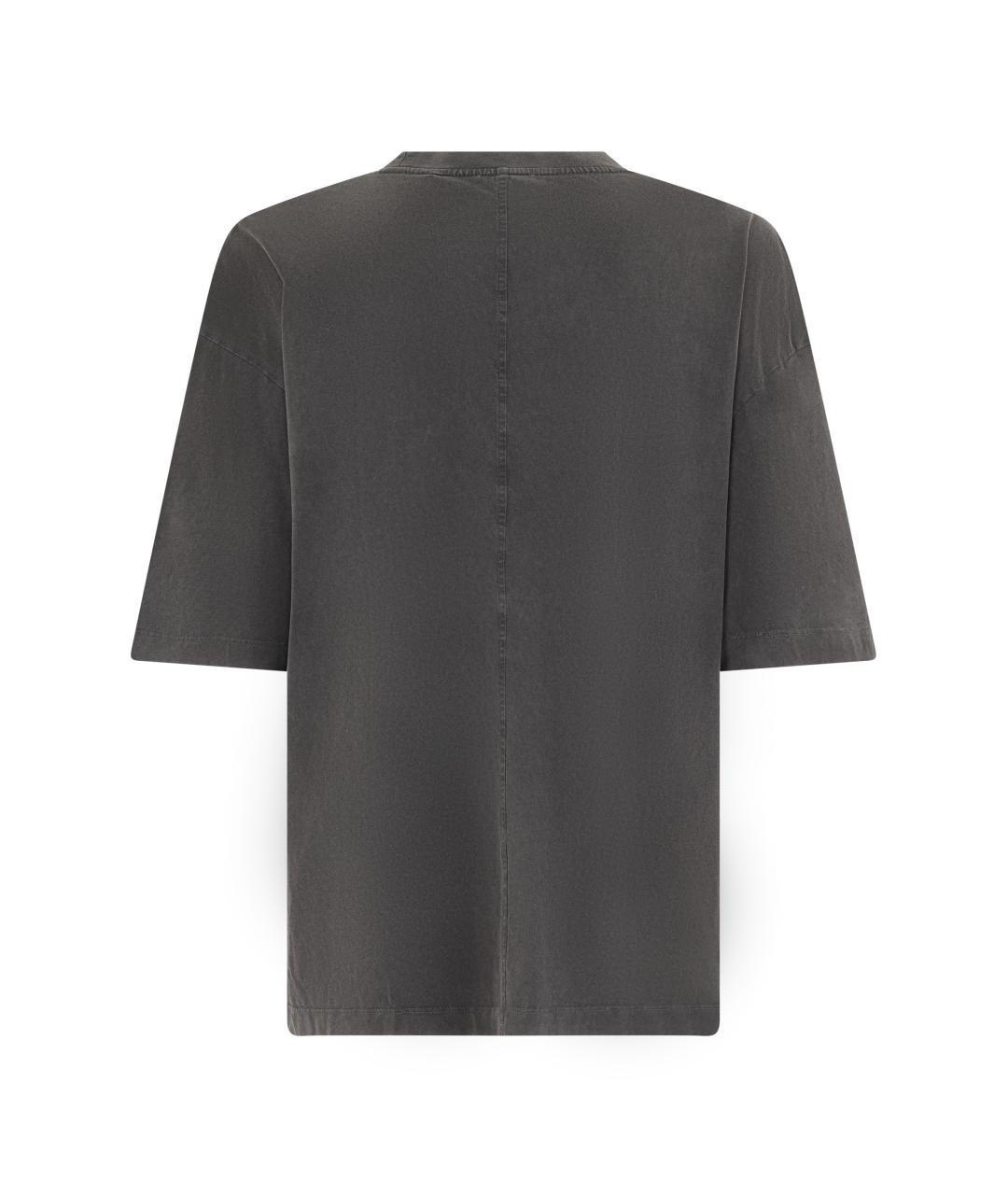 HUGO BOSS Серая хлопковая футболка, фото 2