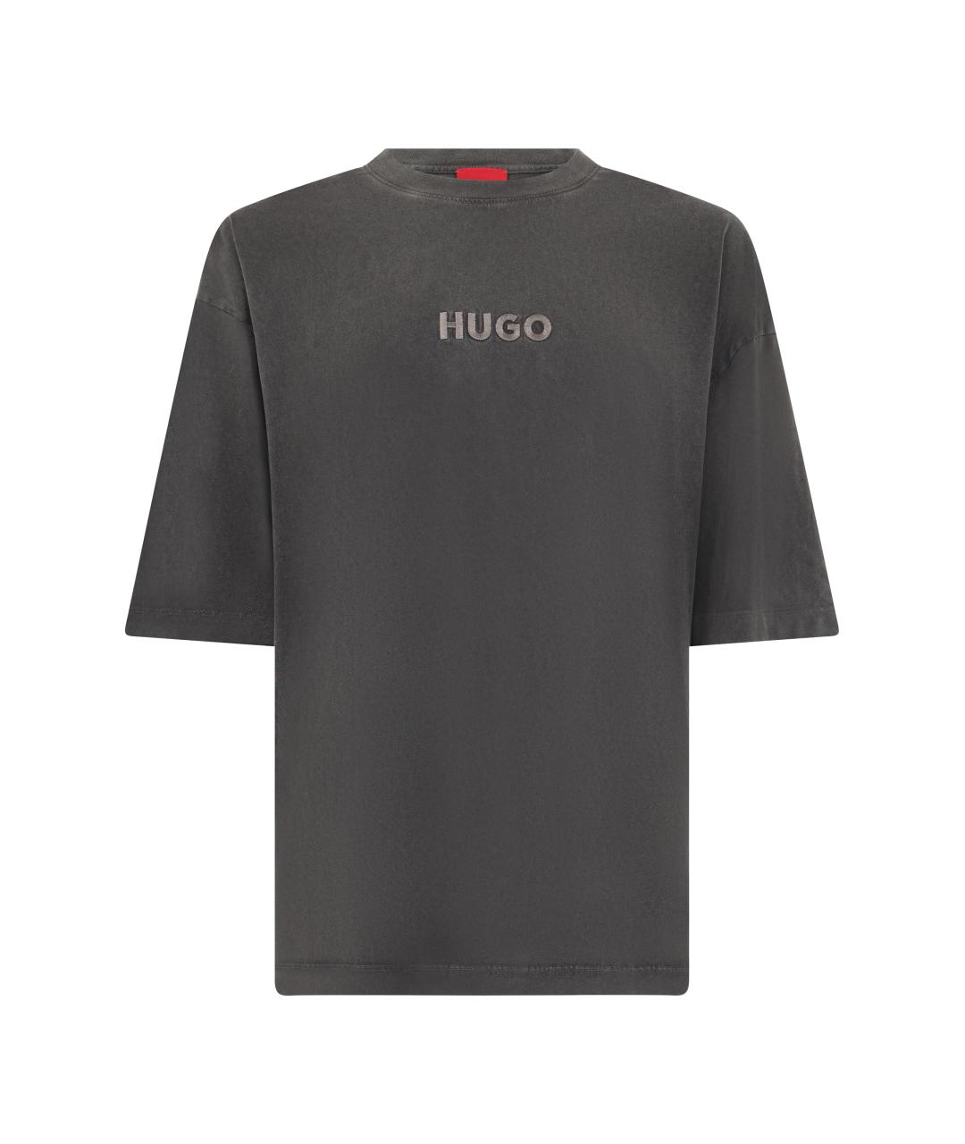 HUGO BOSS Серая хлопковая футболка, фото 1
