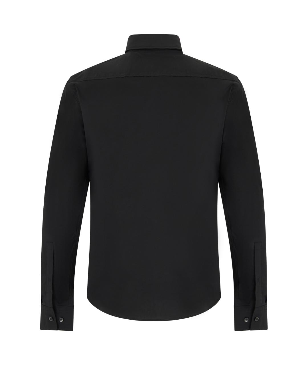 HUGO BOSS Черная хлопковая кэжуал рубашка, фото 2