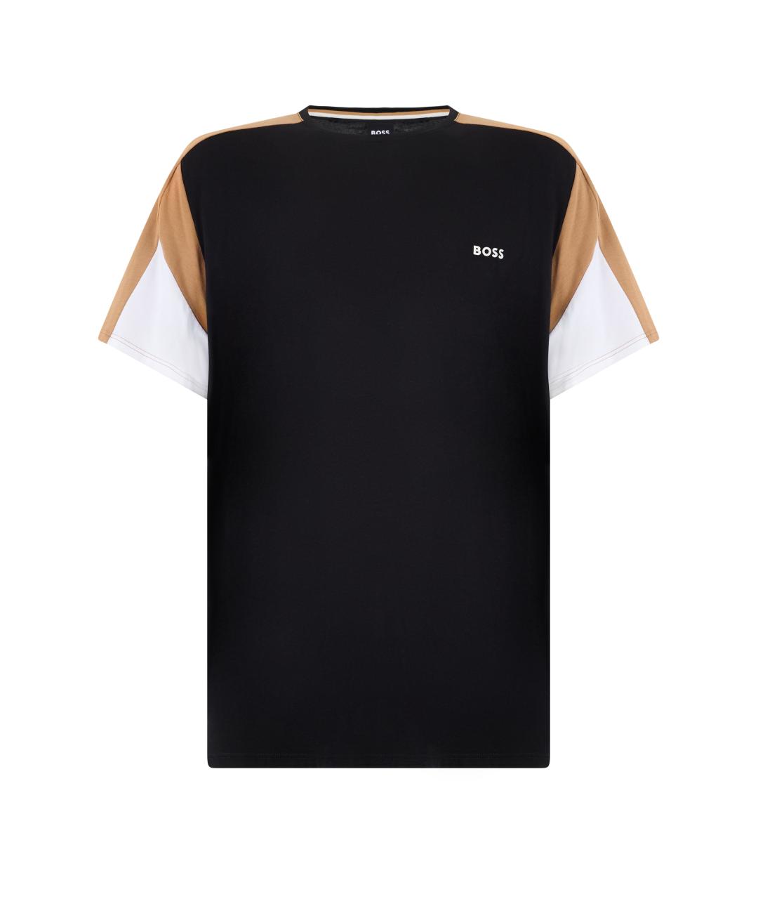 HUGO BOSS Черная хлопковая футболка, фото 1