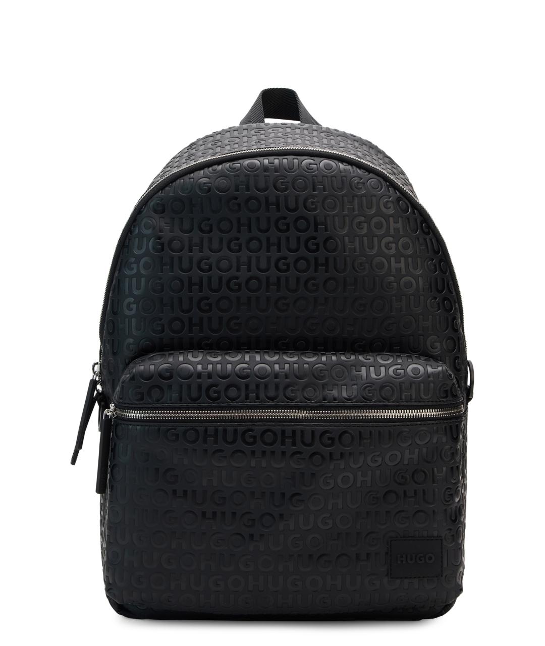 HUGO BOSS Черный синтетический рюкзак, фото 1