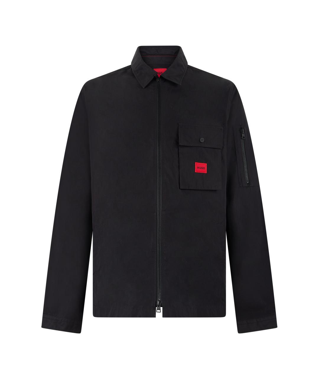 HUGO BOSS Черная хлопковая куртка, фото 1