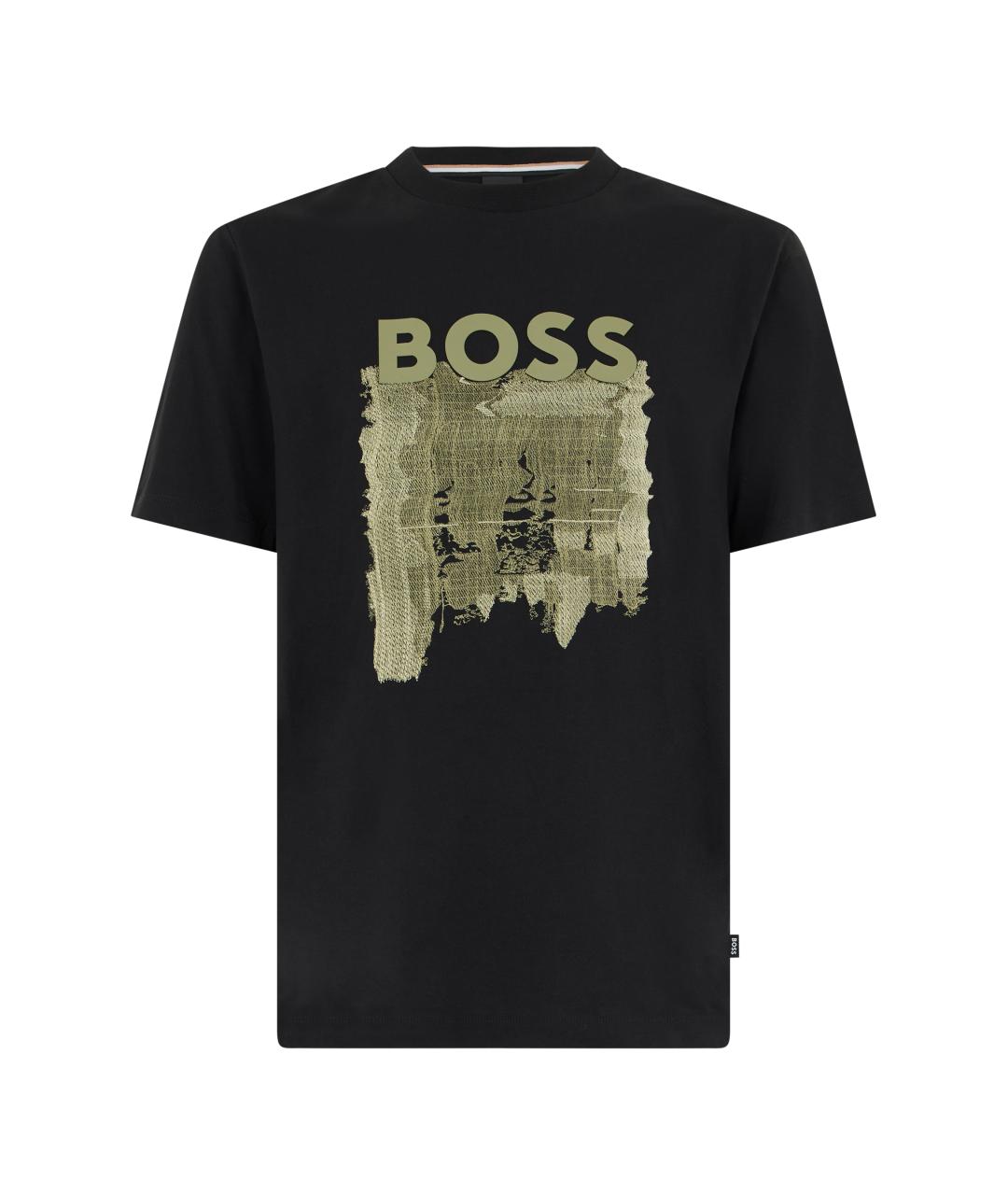 HUGO BOSS Черная хлопковая футболка, фото 1