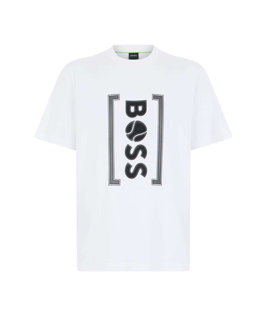 HUGO BOSS Белая хлопковая футболка, фото 1