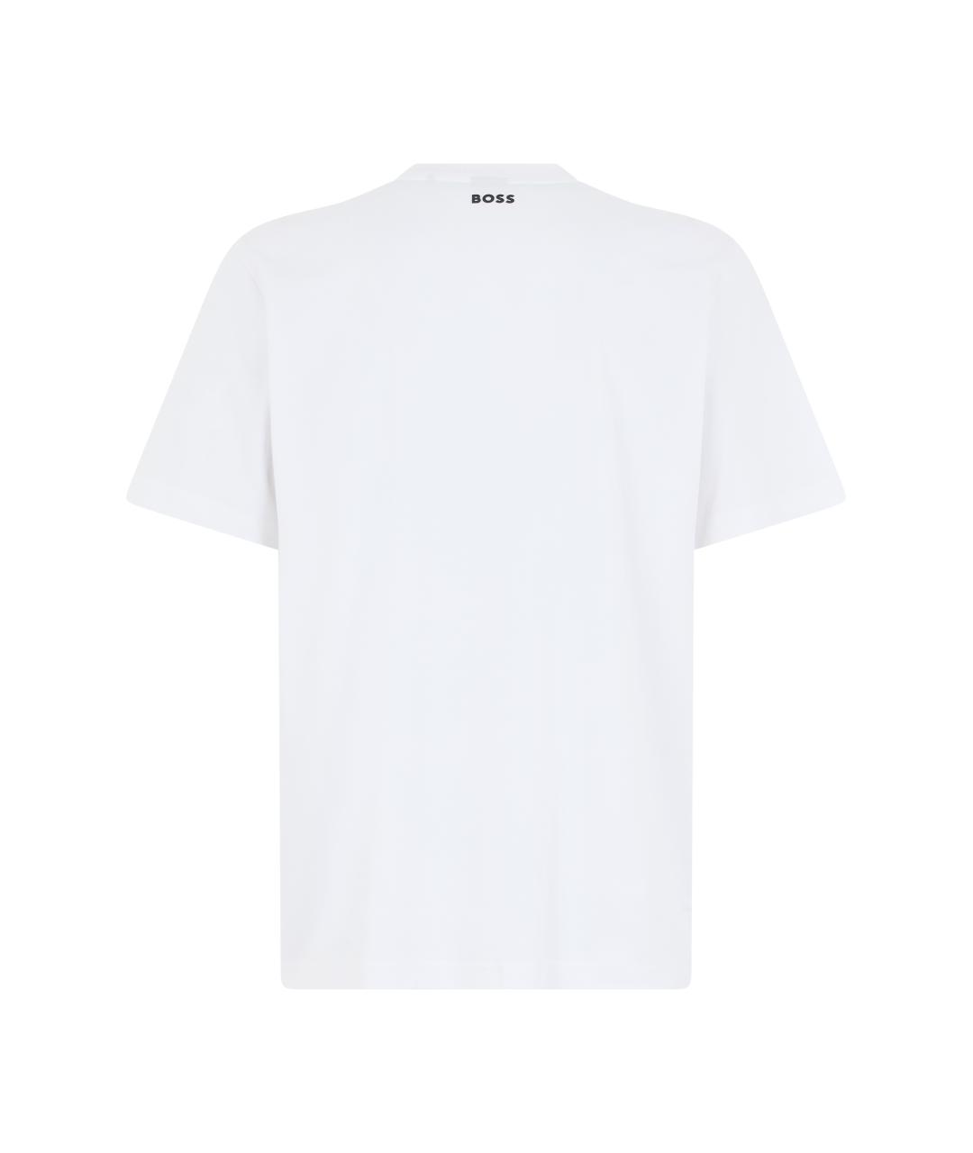 HUGO BOSS Белая хлопковая футболка, фото 2