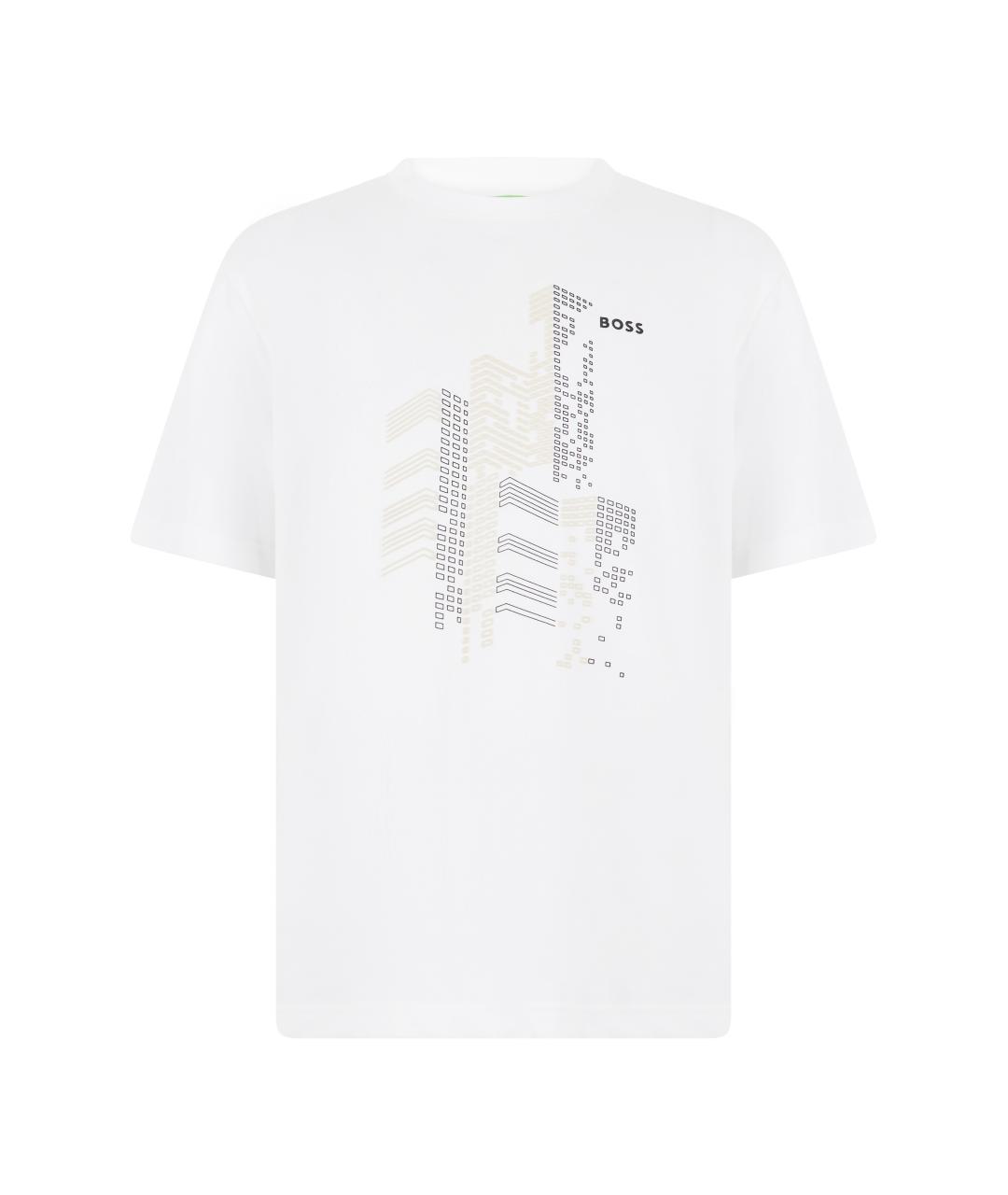 HUGO BOSS Белая хлопковая футболка, фото 1