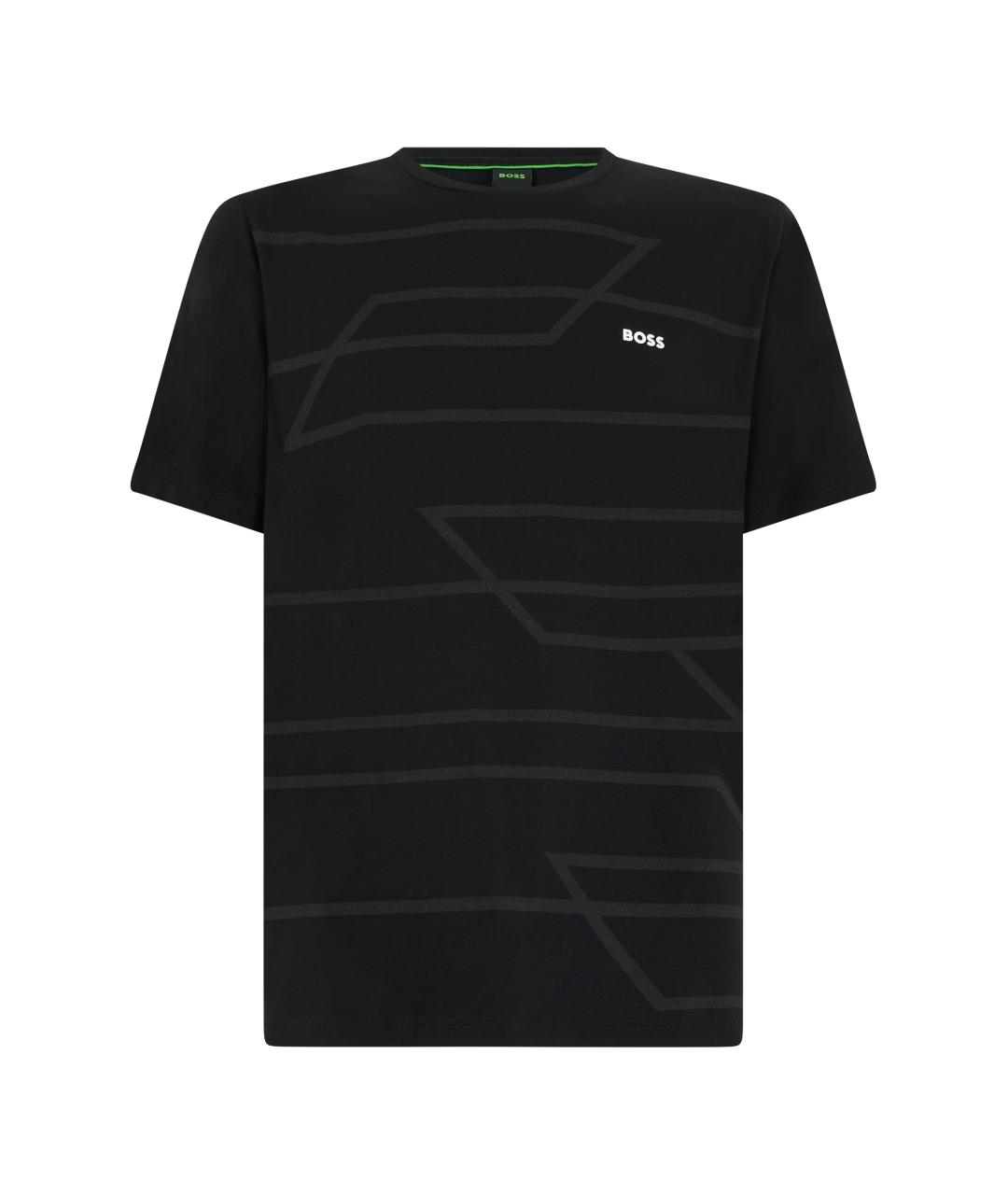 HUGO BOSS Черная хлопковая футболка, фото 1