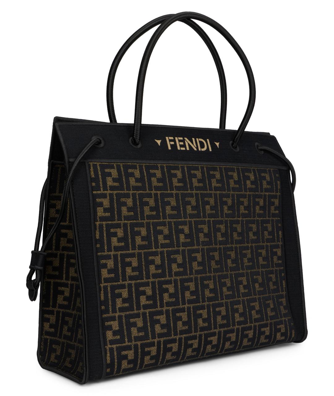 FENDI Мульти жаккардовая сумка тоут, фото 3