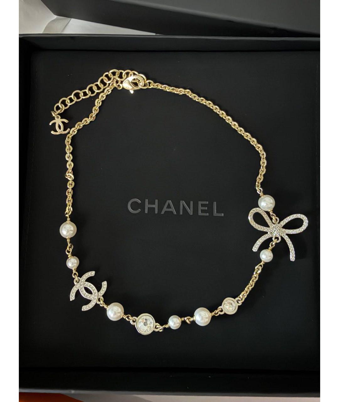 CHANEL Золотое колье, фото 2