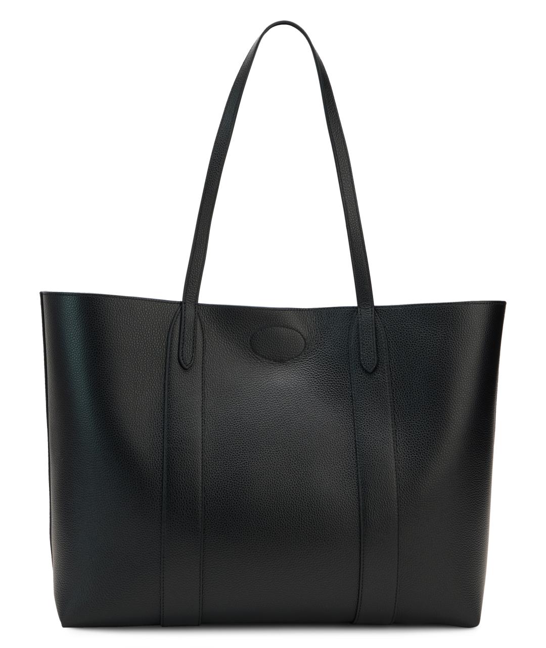 MULBERRY Черная кожаная сумка тоут, фото 3