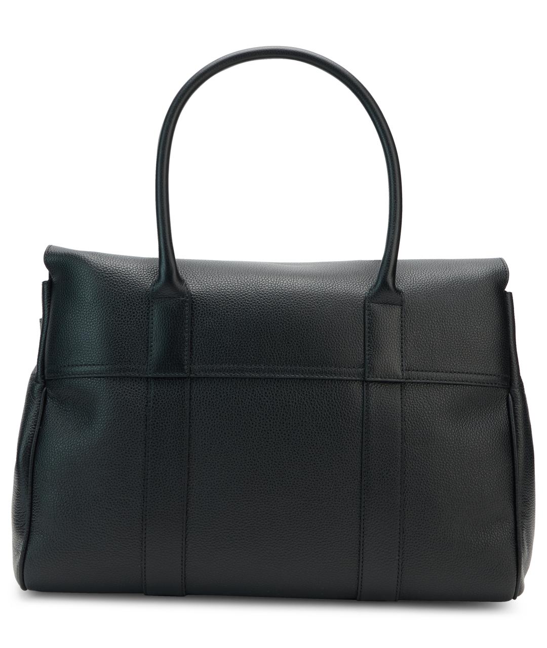 MULBERRY Черная кожаная сумка тоут, фото 4