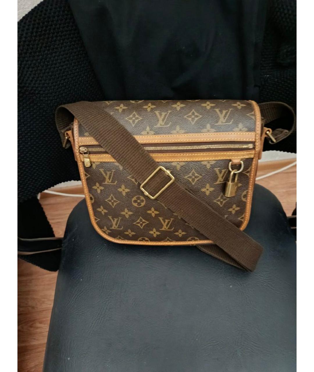 LOUIS VUITTON Коричневая сумка на плечо из канвы, фото 8