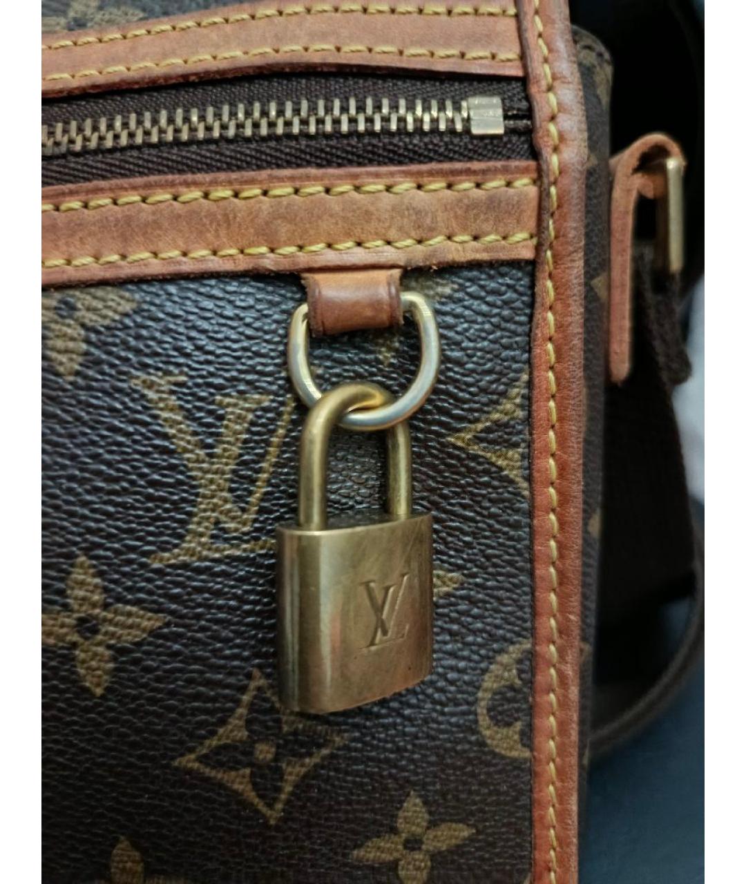 LOUIS VUITTON Коричневая сумка на плечо из канвы, фото 2