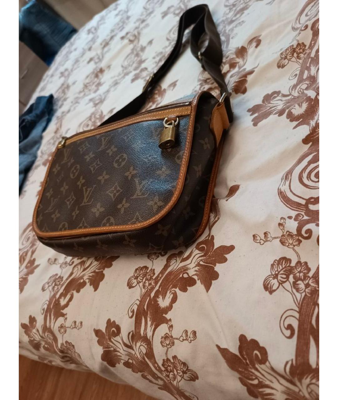 LOUIS VUITTON Коричневая сумка на плечо из канвы, фото 4