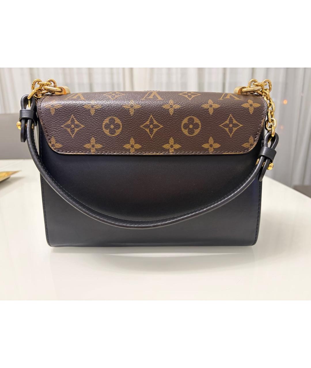 LOUIS VUITTON Коричневая кожаная сумка через плечо, фото 3