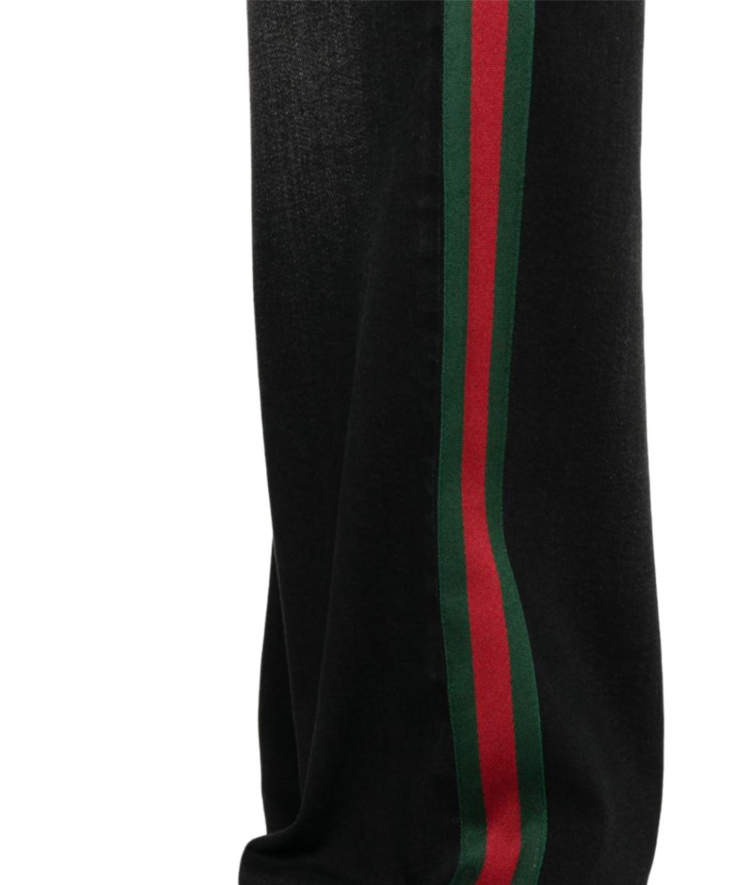 GUCCI Черные хлопковые прямые джинсы, фото 2