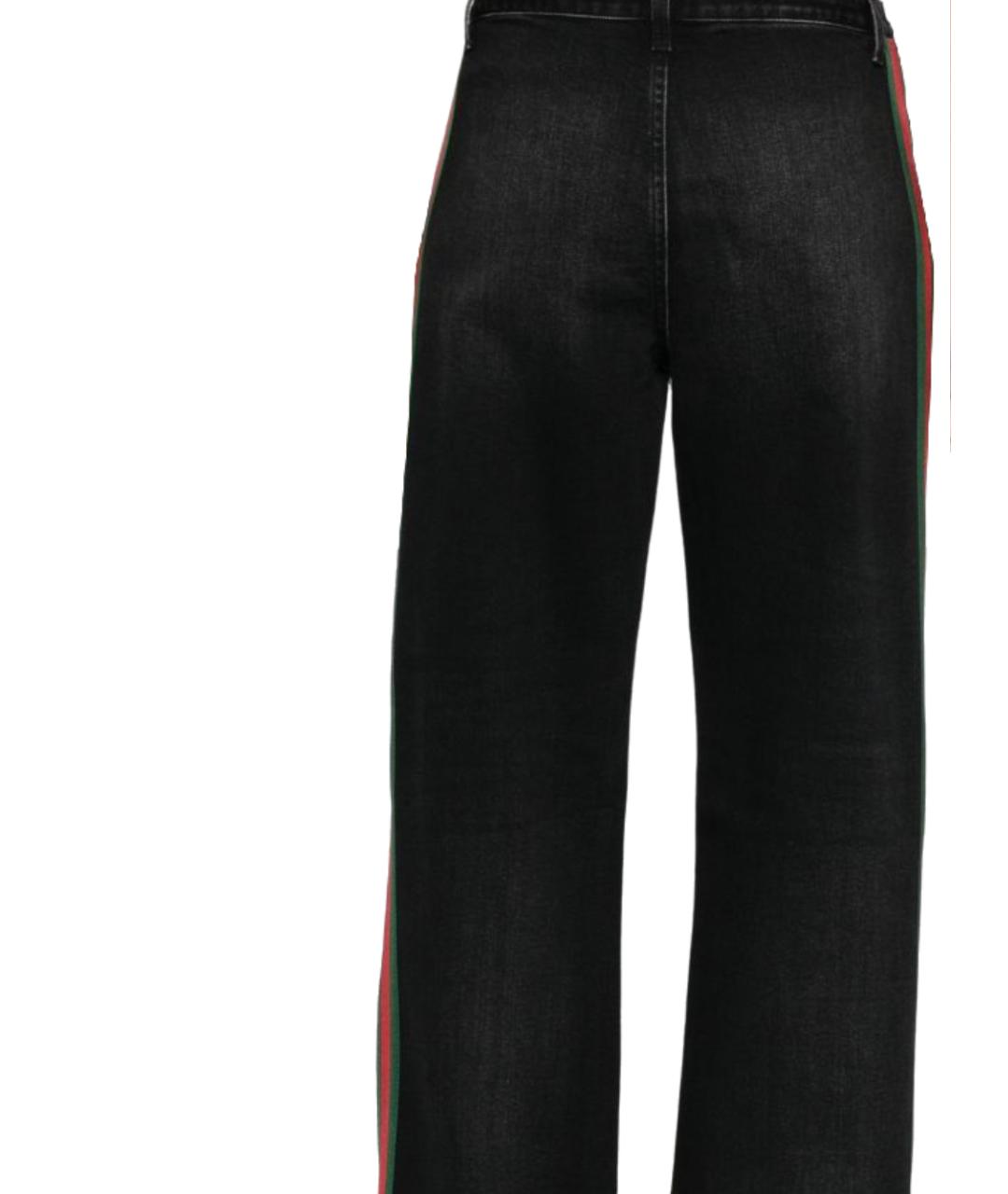 GUCCI Черные хлопковые прямые джинсы, фото 3