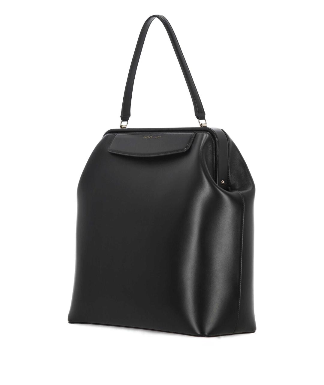 Carven Черная кожаная сумка тоут, фото 2