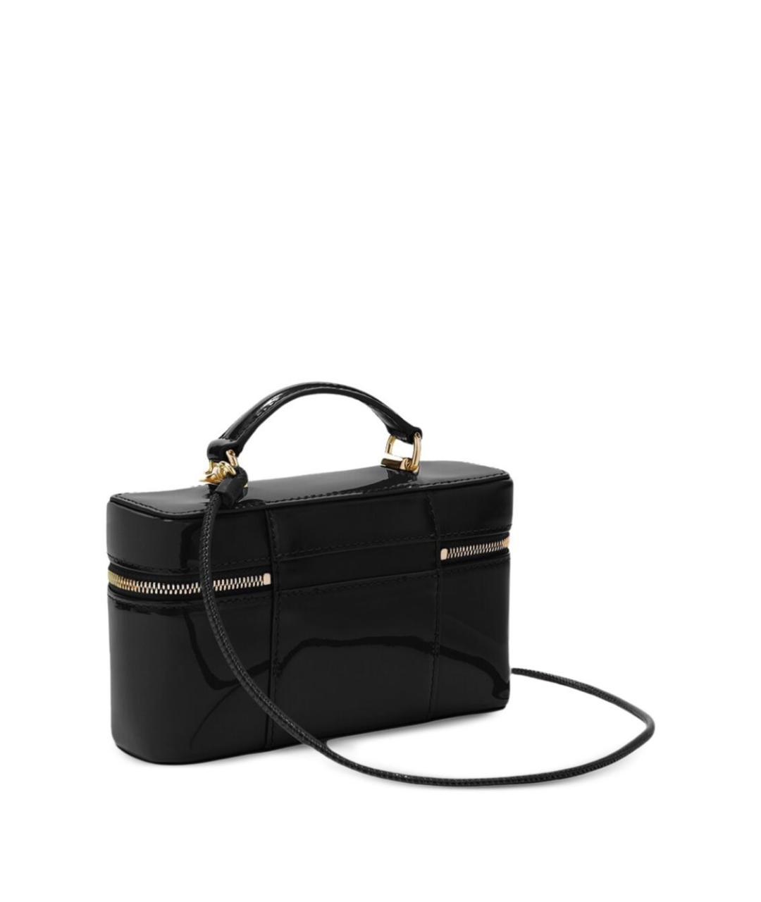 FURLA Черная кожаная сумка с короткими ручками, фото 2