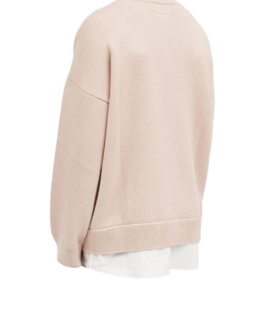 MM6 MAISON MARGIELA Бежевый хлопковый джемпер / свитер, фото 3