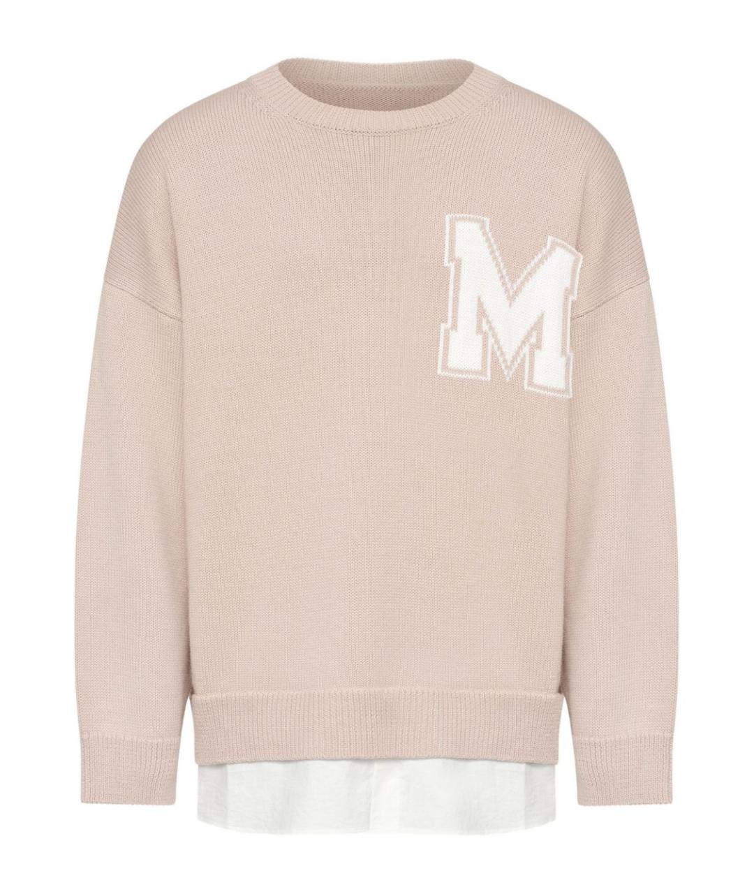 MM6 MAISON MARGIELA Бежевый хлопковый джемпер / свитер, фото 1