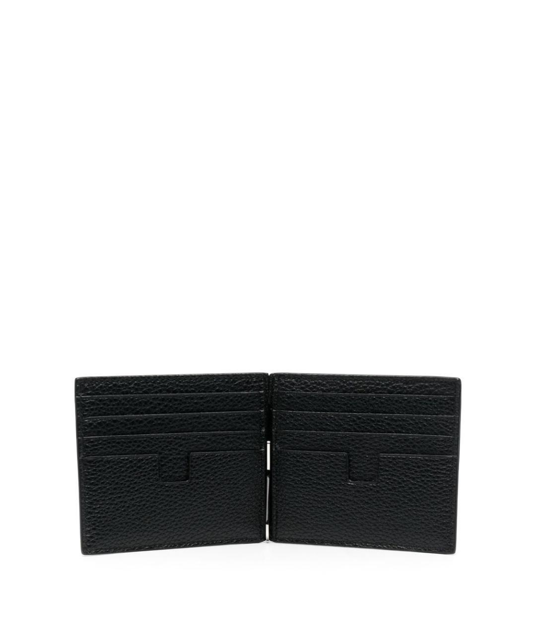 TOM FORD Черный кожаный кошелек, фото 2