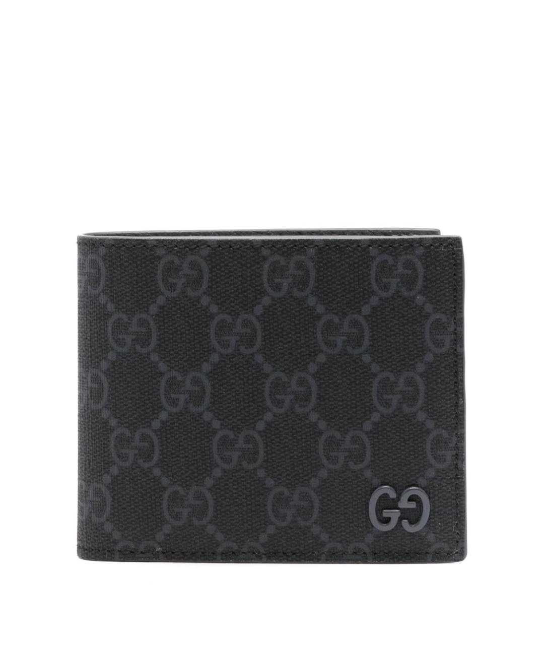 GUCCI Черный кожаный кошелек, фото 1