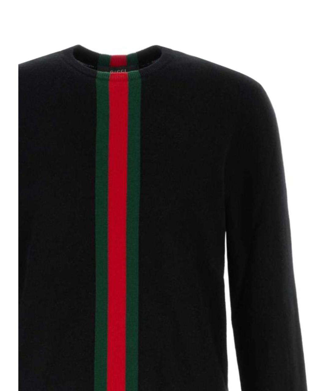 GUCCI Черный кашемировый джемпер / свитер, фото 2