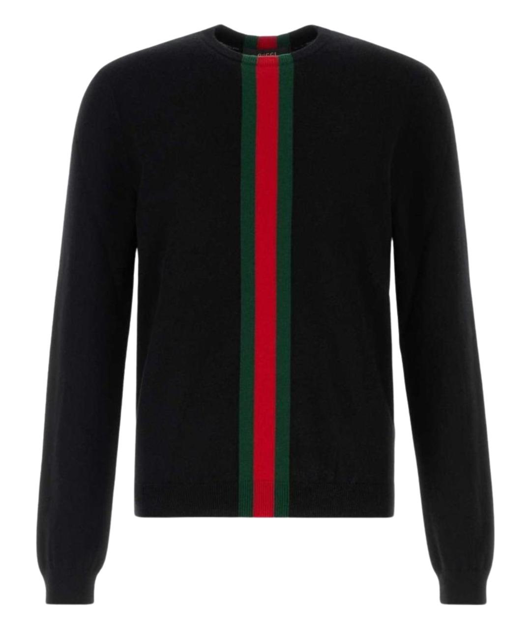 GUCCI Черный кашемировый джемпер / свитер, фото 1