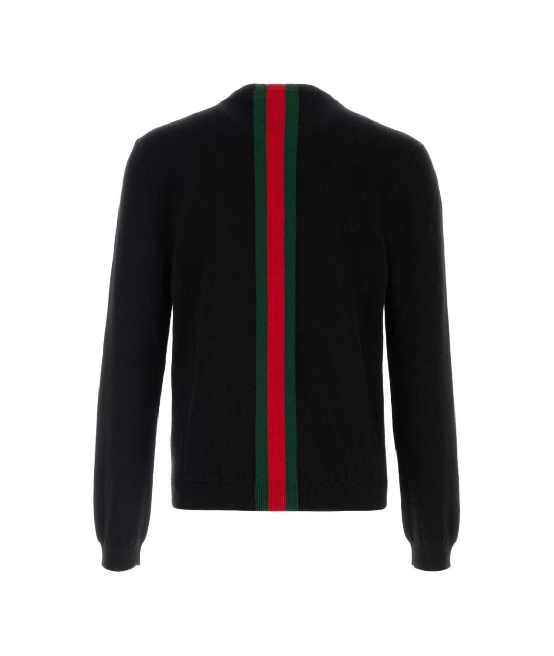 GUCCI Черный кашемировый джемпер / свитер, фото 3