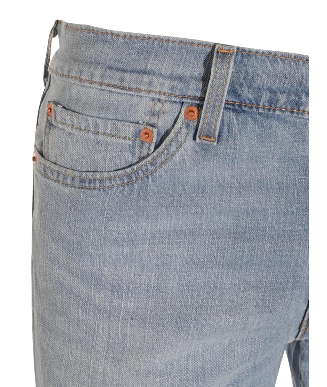 LEVI'S Голубые хлопковые джинсы скинни, фото 2