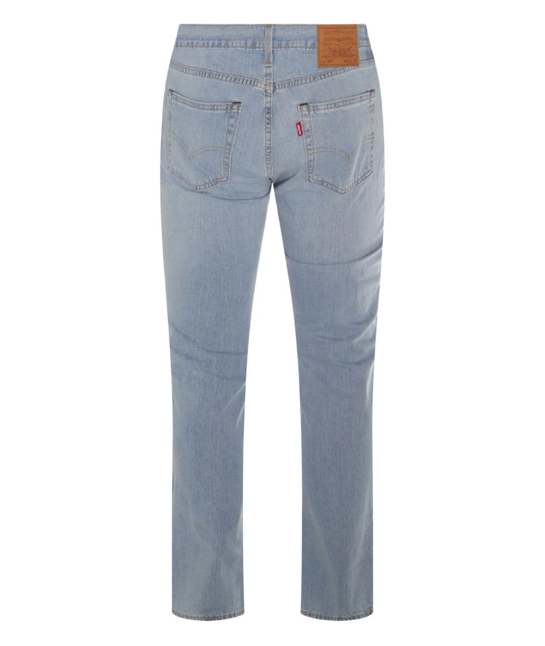 LEVI'S Голубые хлопковые джинсы скинни, фото 3