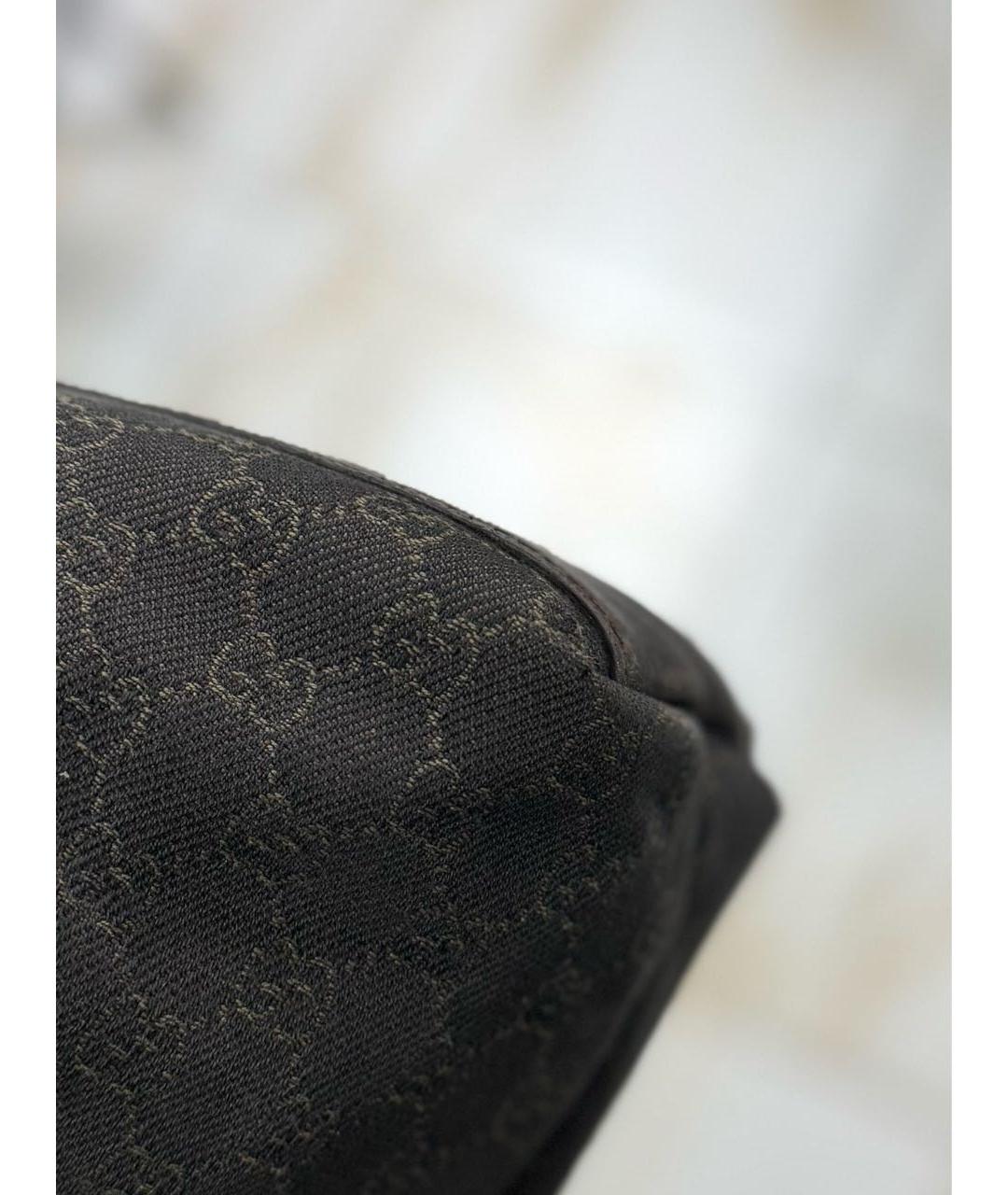 GUCCI Коричневая кожаная сумка тоут, фото 4